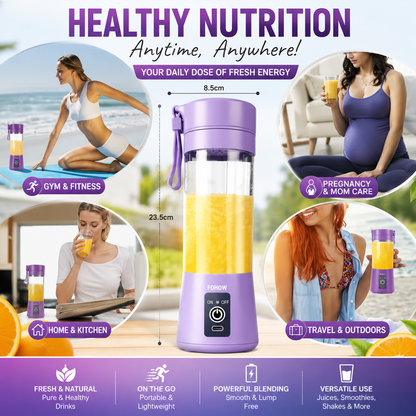 Portable USB Rechargeable Mini Blender Bottle