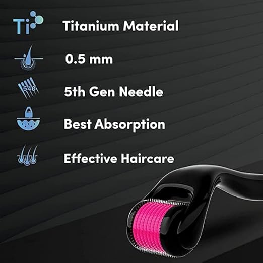 Professional 540 Needles Derma Roller, 0.25mm Microneedling