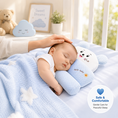 Baby Head Shaping Sleep Pillow | Newborn Anti-Flat Head Support Cushion
