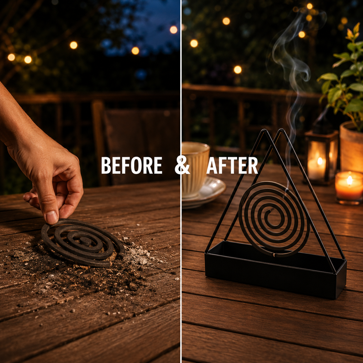 Premium Nordic Iron Mosquito Coil Holder